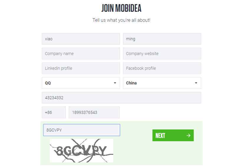 How to register mobidea