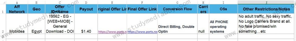 how to pick offer on mobidea