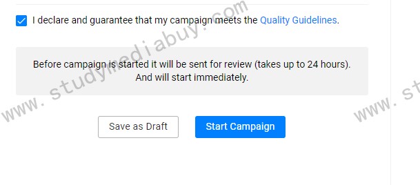 how you set up your first campaign