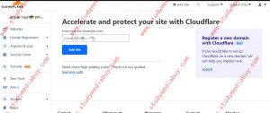 how to add website to cloudflare