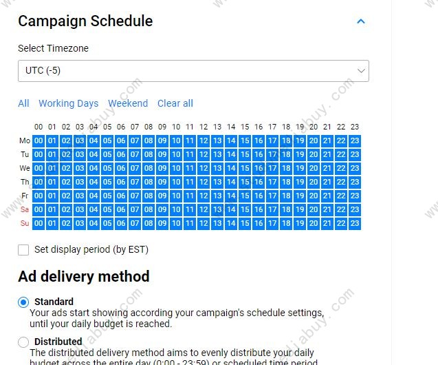 propellerads ads campaign schedule intro 