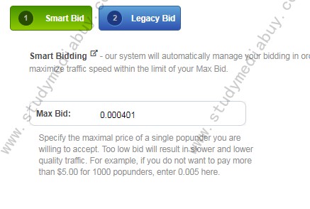 popads campaign setting option intro,popads tutorial,traffic estimator