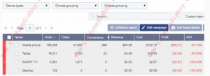 Drill-down variables view statistics and calculate EDP