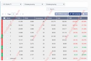 Drill-down variables view statistics and calculate EDP