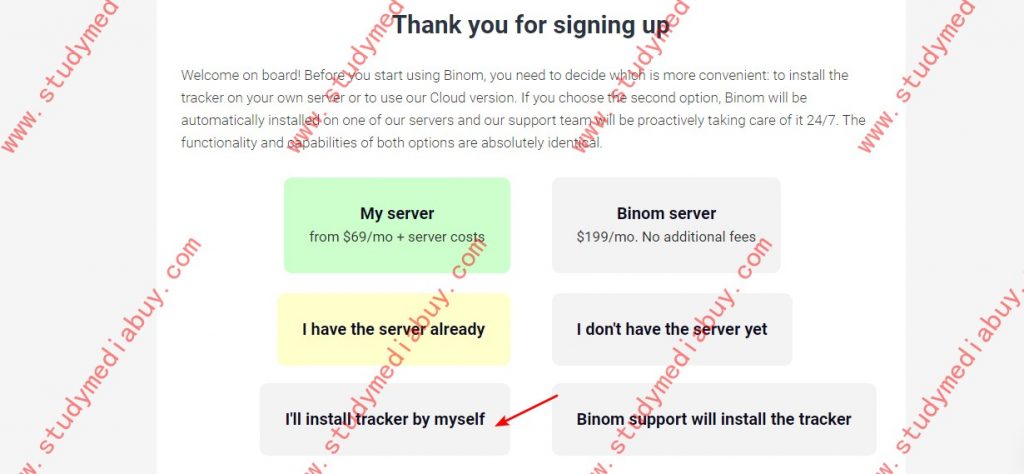 howto register binom tracker