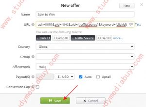 how to add offer to binom
