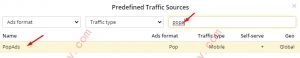 how to add popads to binom