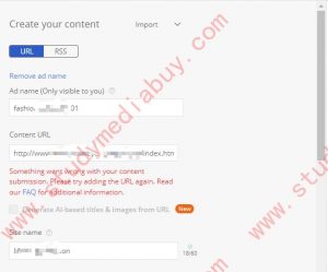 how to create ads campaign on Outbrain