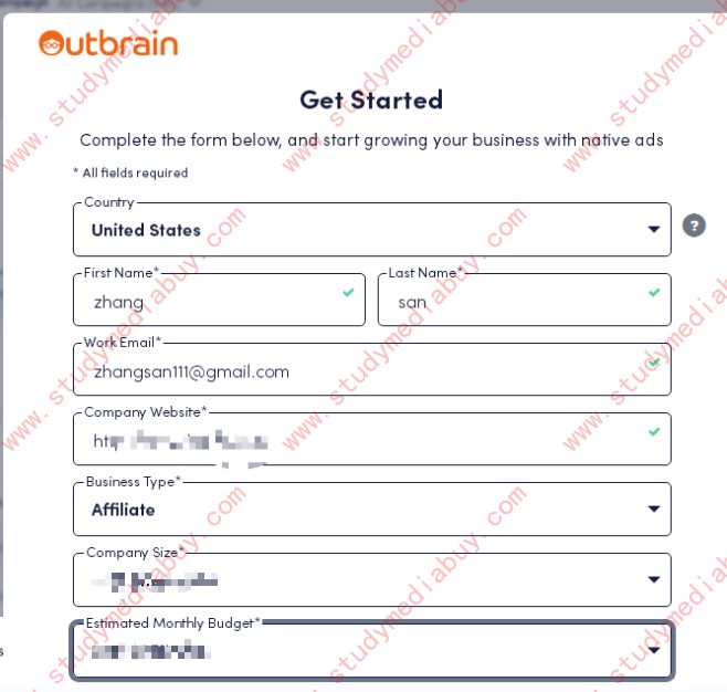 Introduction to outbrain, how to sign up for an outbrain account