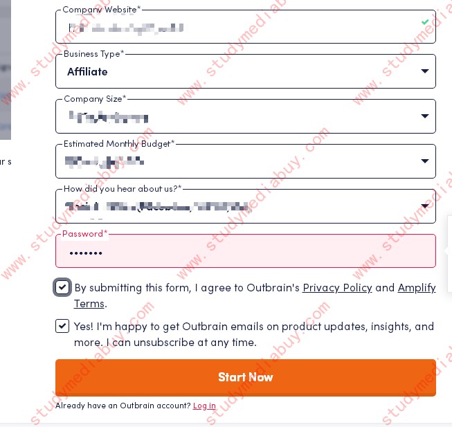 Introduction to outbrain, how to sign up for an outbrain account