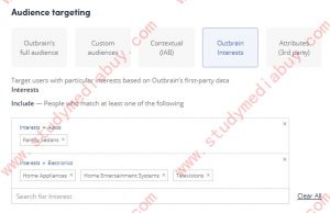 outbrain campaign advanced setting option introduction