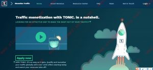search feed arbitrage tutorial:how to sign up tonic