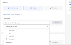 outbrain campaign advanced setting option introduction