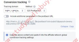 search feed arbitrage tutorial:how to set tonic offer postback url