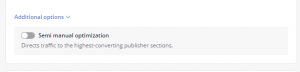 outbrain campaign advanced setting option introduction