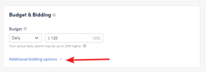 outbrain campaign advanced setting option introduction