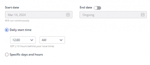outbrain campaign advanced setting option introduction